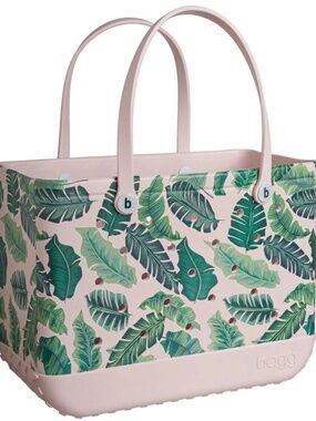 Large palm bogg tote bag